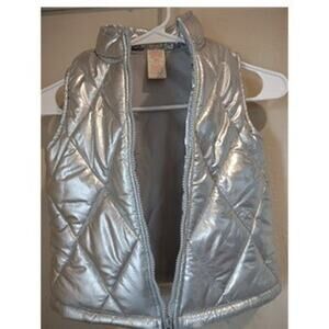 Girls thick puffy vest size 6